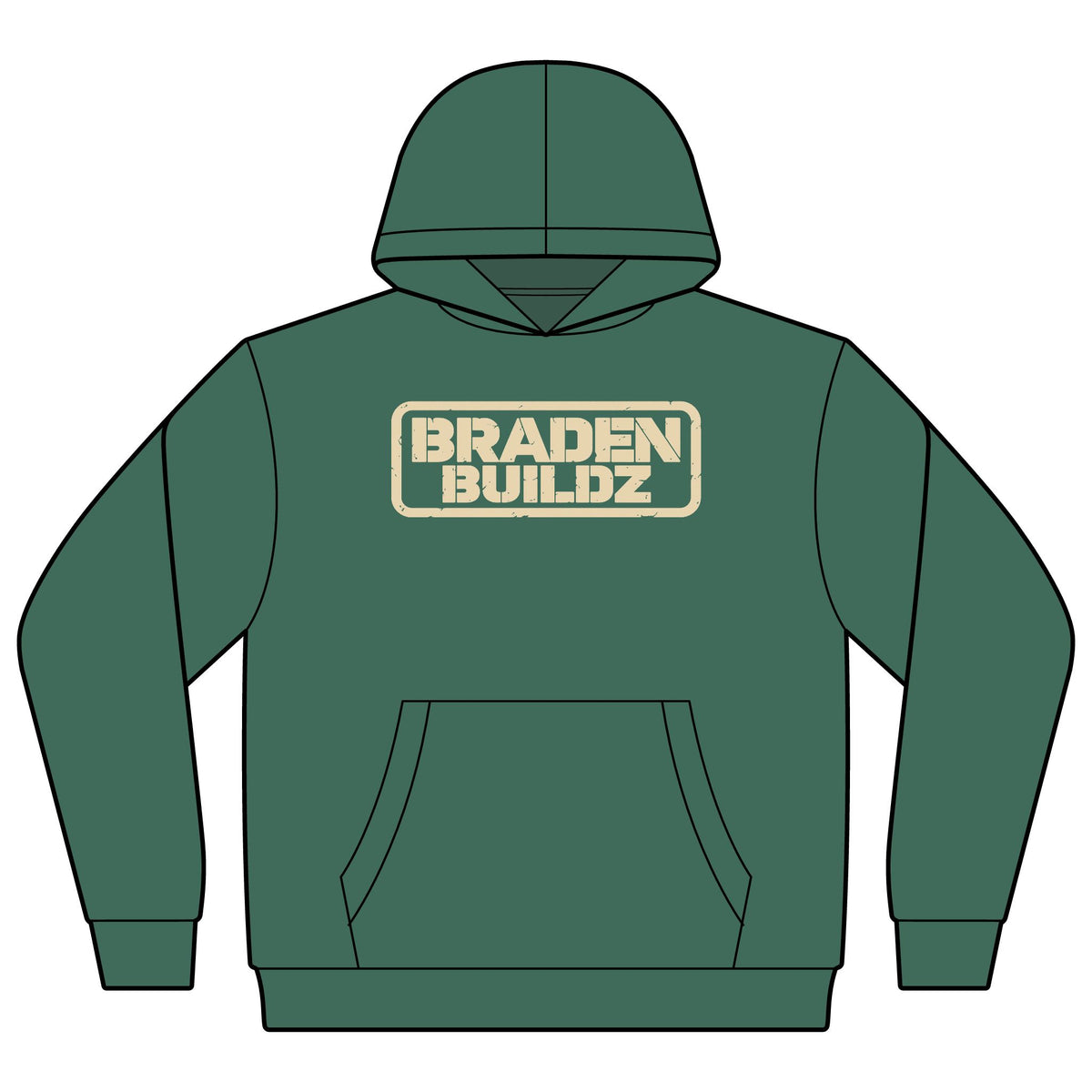 Youth “BRADENBUILDZ” Stencil Hoodie