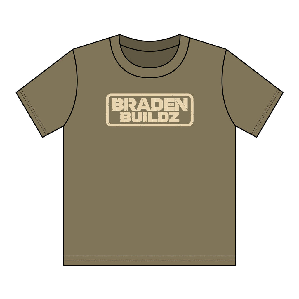 Youth “BRADENBUILDZ” Stencil Logo T-Shirt