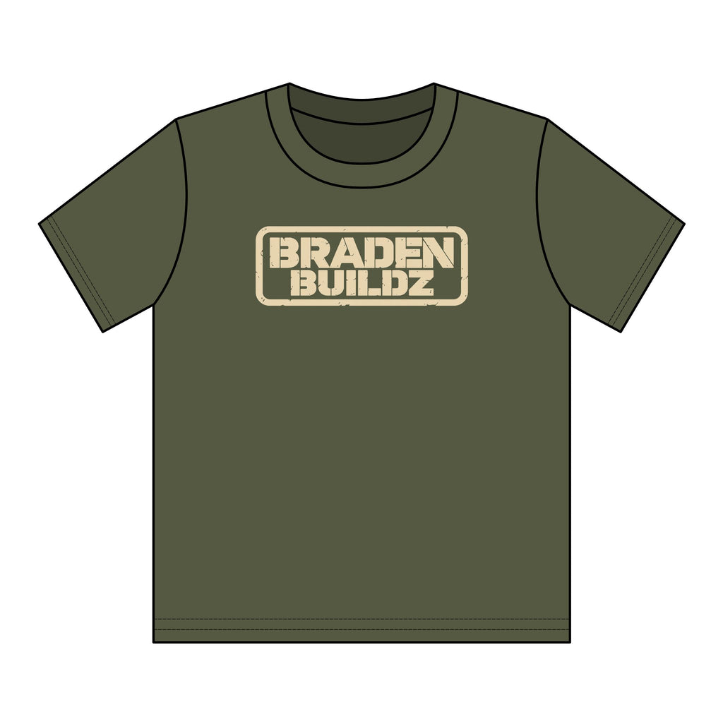 Youth “BRADENBUILDZ” Stencil Logo T-Shirt