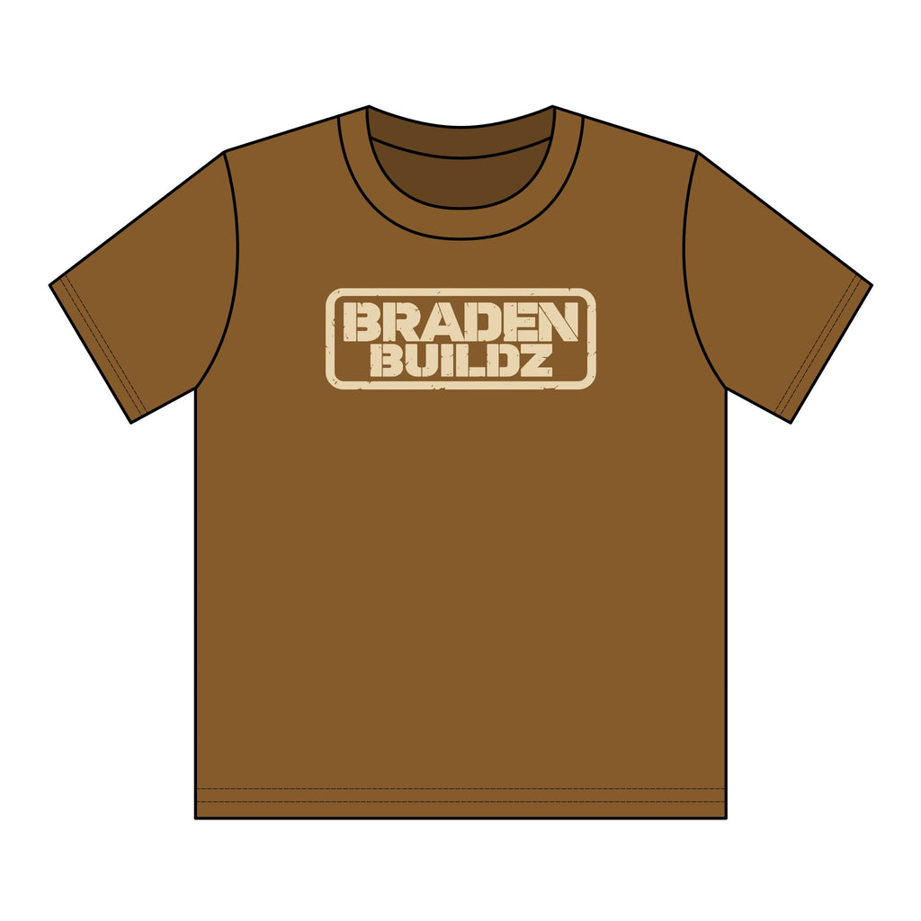 Youth “BRADENBUILDZ” Stencil Logo T-Shirt