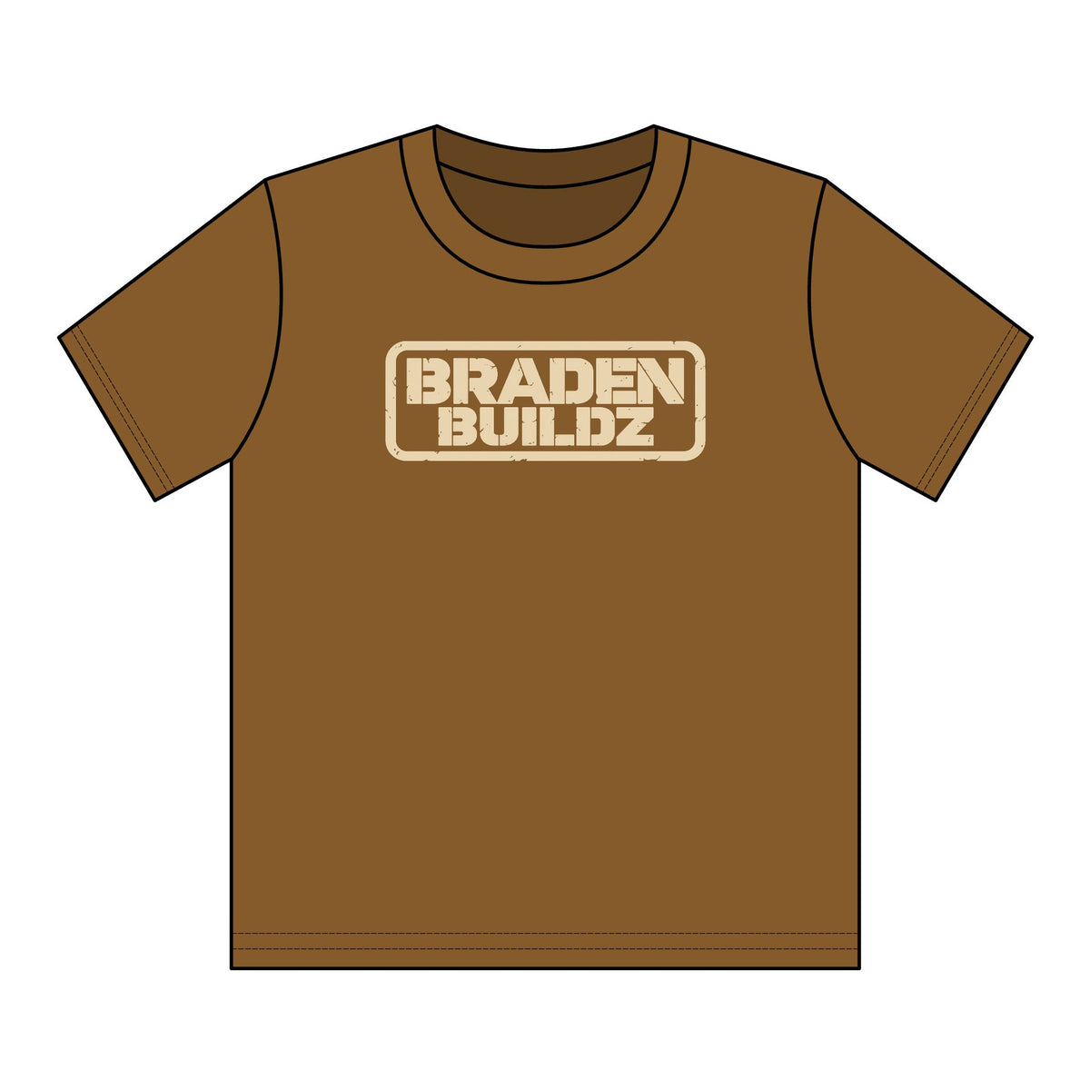 Youth “BRADENBUILDZ” Stencil Logo T-Shirt