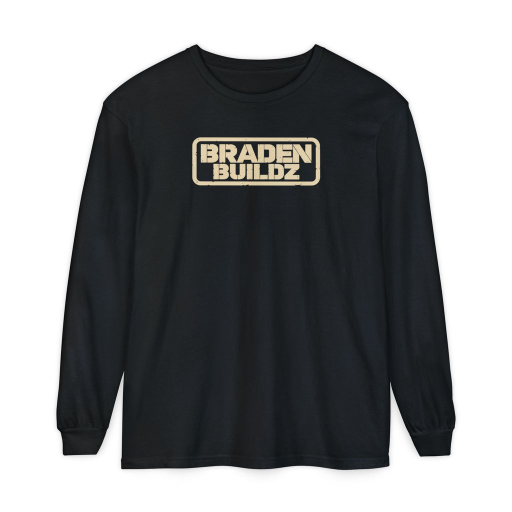 “BRADENBUILDZ” Stencil Logo Long Sleeve T-Shirt