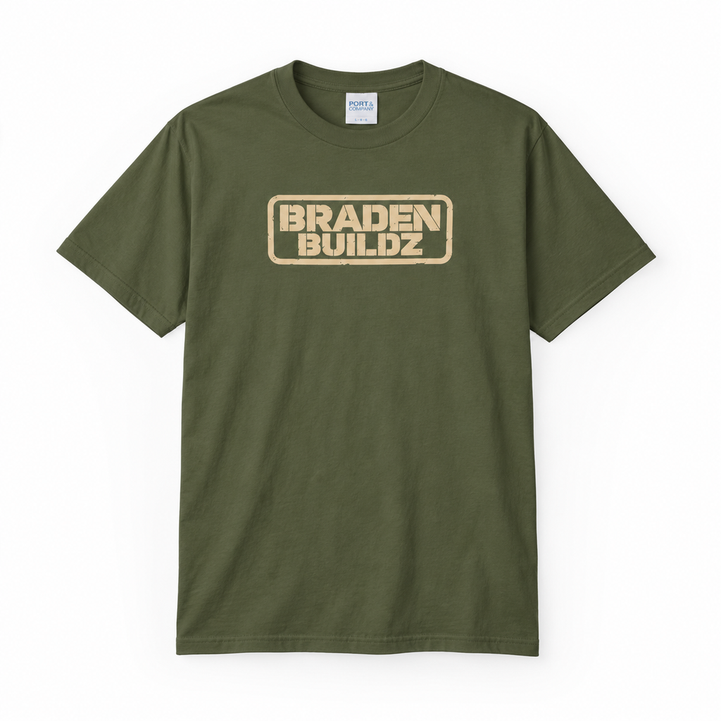 Youth “BRADENBUILDZ” Stencil Logo T-Shirt